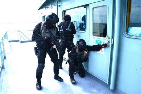 Royal Malaysian Navy Special Forces Paskal Conducting A Training