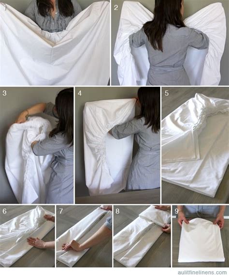 How Fold A Fitted Sheet Folding Fitted Sheets Clothes Closet Organization Folding Clothes
