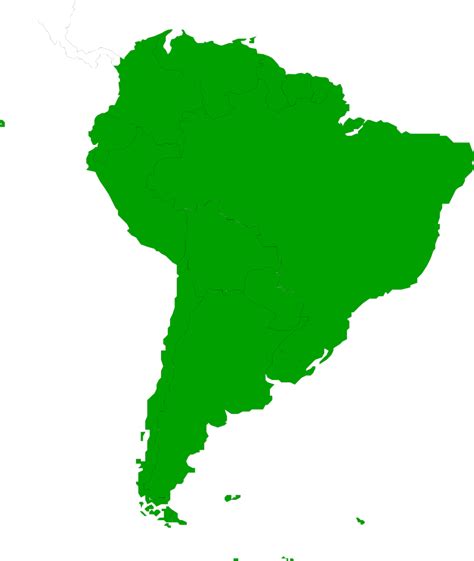 Labeled South America Map Clipart Best