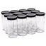 NMS 12 Ounce Glass Tall Straight Sided Mason Canning Jars  With 63mm
