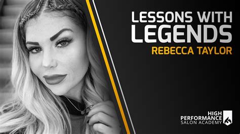 lessons with legends rebecca taylor youtube
