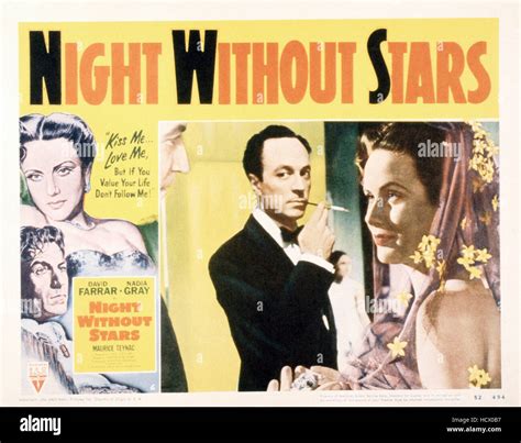 Night Without Stars Us Poster Left From Top Nadia Gray David Farrar