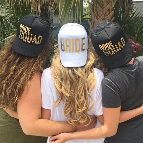 Hats For Bridal Party Bride And Bridesmaid Hats Gold White Black Etsy