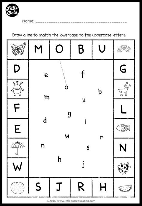Maybe you would like to learn more about one of these? Matching Uppercase and Lowercase Letters Worksheets（画像あり）