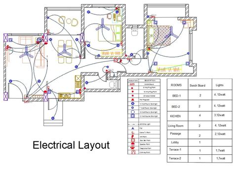 Interior Electrical Layout Design Cadbull