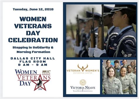 Women Veterans Day 12 June 2018 Dallas City Hall Texas Veterans