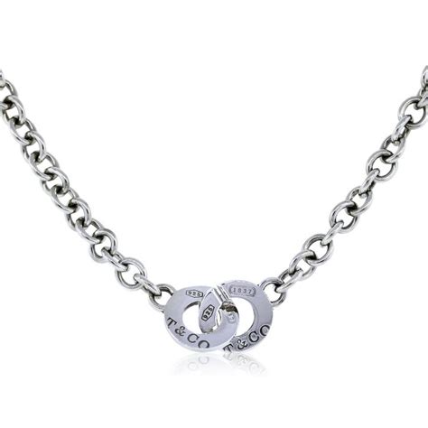 Tiffany And Co Sterling Silver 1837 Toggle Chain Necklace
