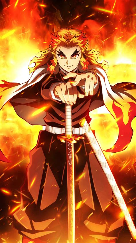 1080x1920 Resolution Rengoku Demon Slayer Iphone 7 6s 6 Plus And