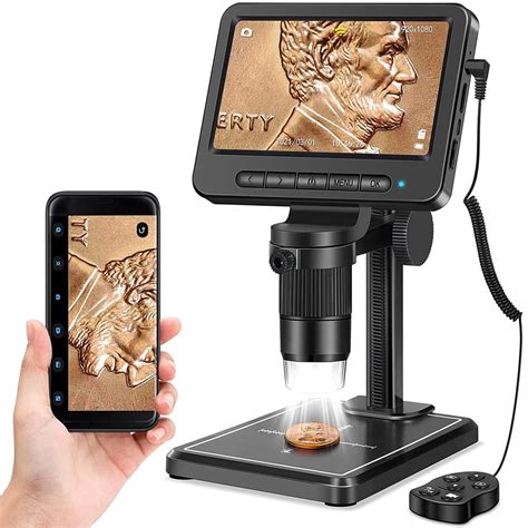 5 Inch Digital Microscope With Remote Control 1000x Magnification
