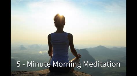 5 Minute Morning Meditation To Raise Your Vibration Youtube