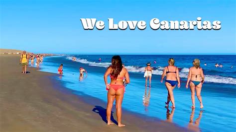 Gran Canaria Maspalomas Beach Walking To Playa Del Ingles 🏖 Youtube
