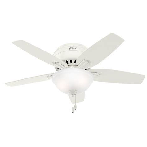 After much debating over which light was the best, (i was sure i had a pretty good case why only one light was suited for. Hunter Fan 42" Newsome Low Profile 5-Blade Ceiling Fan ...