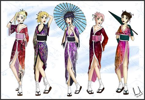 Naruto Geisha Girls By Dragonkissed On Deviantart