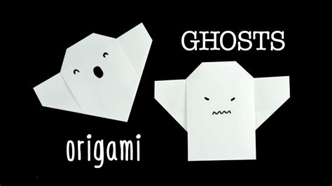 Easy Origami Ghost Tutorial 👻 Halloween Diy 👻 Paper Kawaii Youtube