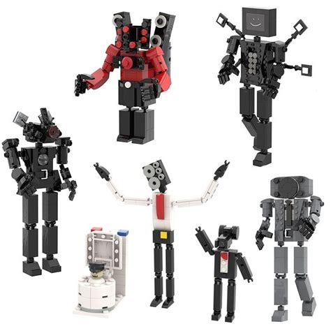 New Skibidi Toilet Figure Building Block Toys Titan Speakerman Televisionman Toy Ebay