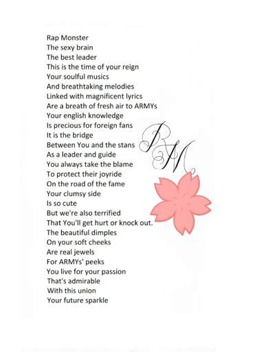 Poems about rap at the world's largest poetry site. My BTS poems : Rap Monster | ARMY's Amino