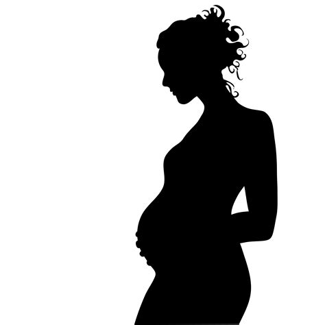 Pregnant Woman Silhouette Clip Art Library