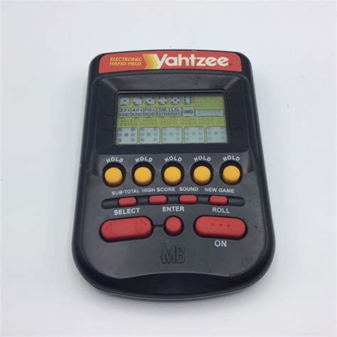 1995 Yahtzee Handheld Electronic Game 4511 By Milton Bradley For Sale