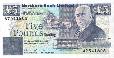 Northern bank direct is the online division of northern bank. Northern Bank 5 Pounds (series 1988-1990) - exchange yours ...