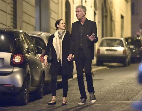 anthony bourdain and girlfriend asia argento pack on the pda in rome