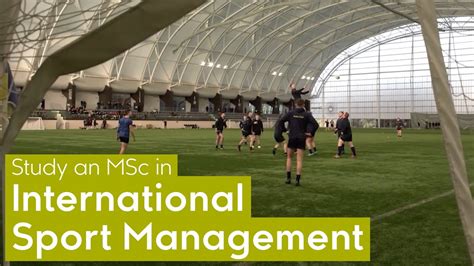 Msc International Sport Management Youtube