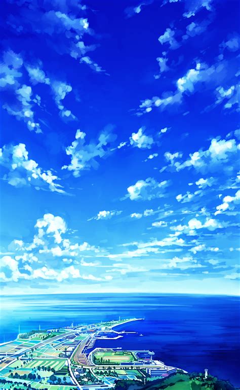 Anime Landscape Sky Anime Background