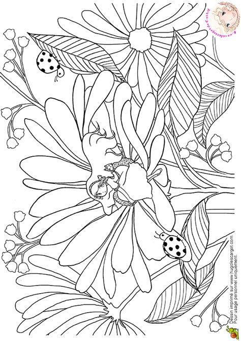 Coloriage Poucette Sur