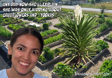 If aoc remained intent on abolishing the department, i suggested she. IHTM - AOC says growing cauliflower is colonialism