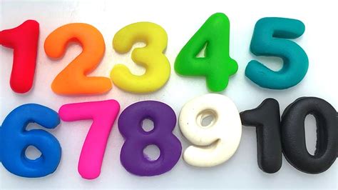 Learn Numbers 1 10 Learn Colors With Play Doh Happytoys2 Youtube