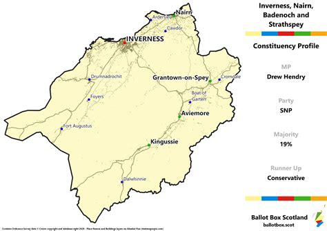 Inverness Nairn Badenoch And Strathspey Constituency Map Ballot Box