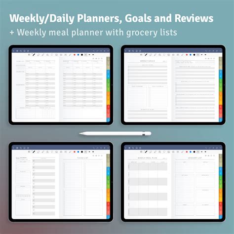 Download Monthly Digital Planner Pdf For Goodnotes Ipad
