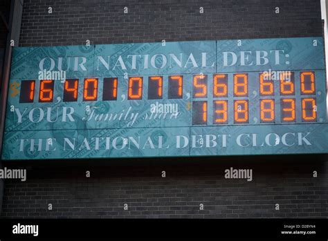 National Debt Clock New York Hi Res Stock Photography And Images Alamy