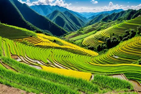 Premium Photo The Rice Terraces Of The Rice Terraces Of Sapa