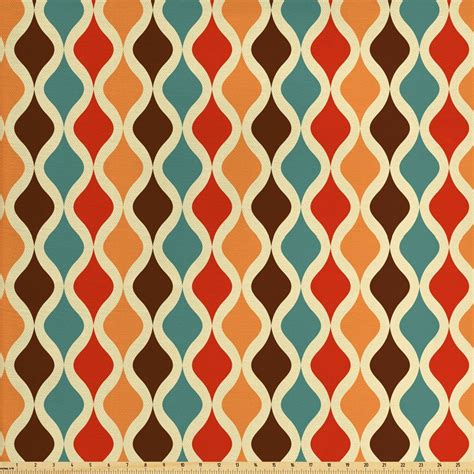 Retro Fabric By The Yard Stylish 70s Retro Mod Fabric The Art Of Images
