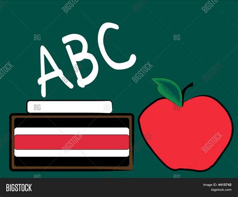 Chalkboard Apple Abc Vector And Photo Free Trial Bigstock