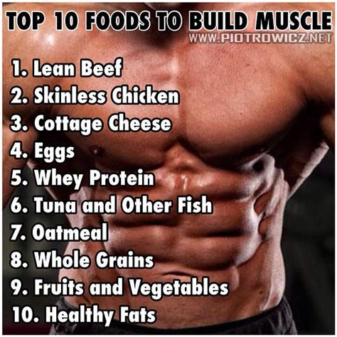 Top Foods To Build Muscle Healthy Fitness Sixpack Protein