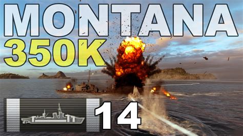 Uss Montana Attack 350k Dmg World Of Warships Youtube