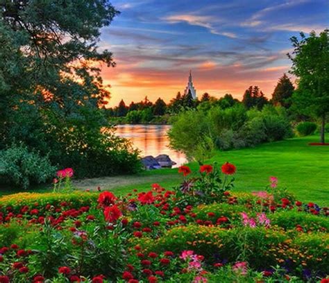 Beautiful Garden Sunset Beautiful Sunset Beautiful World Beautiful