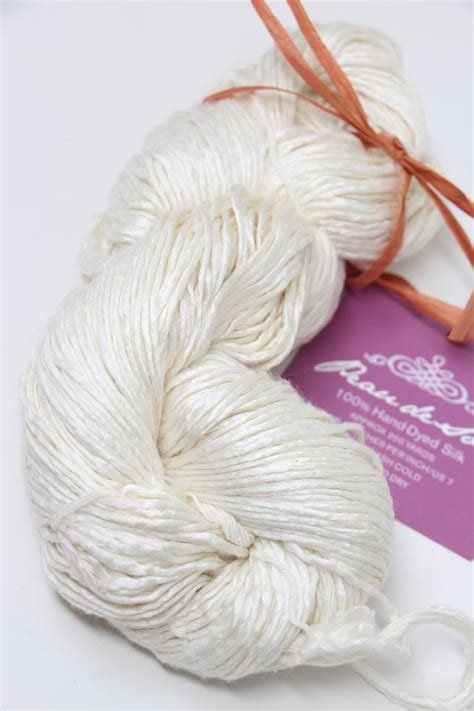 Peau De Soie Silk Yarn Unbleached White Natural A Fabulous Yarn