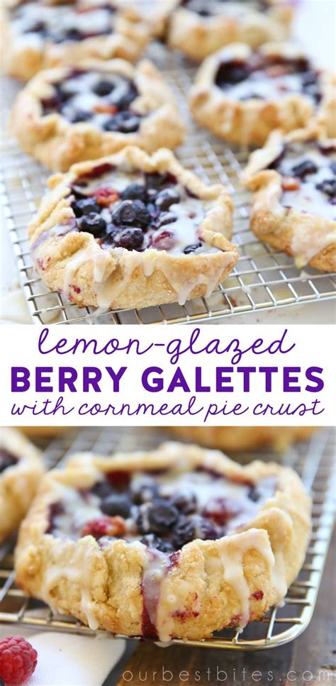 Brush the bottom and sides of the crust with egg wash. Lemon-Glazed Berry Galettes with Cornmeal Crust | Recipe ...
