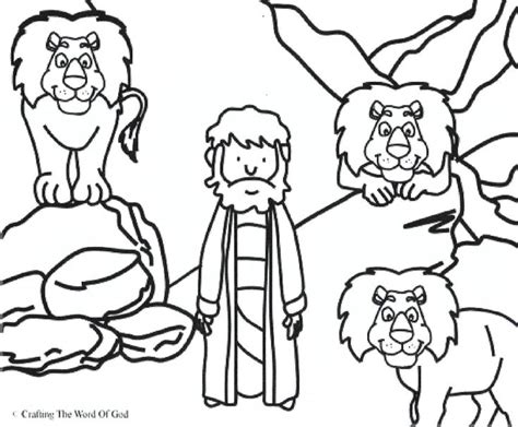 Daniel And The Lions Den Coloring Page Daniel Y Los