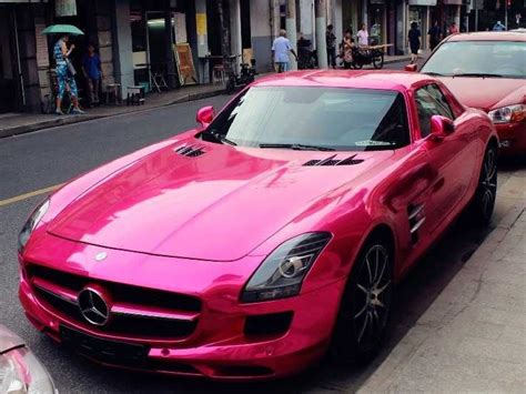Spotted Hot Pink Sls Amg In China Business Insider Audi Porsche
