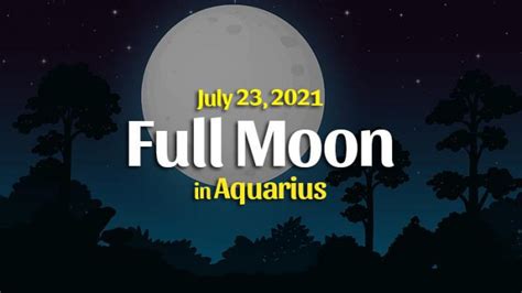 Full Moon In Aquarius Horoscopes July 23 2021