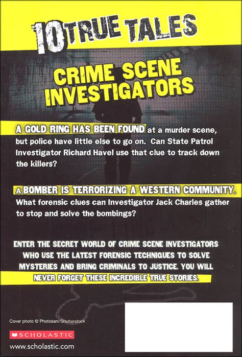 10 True Tales Crime Scene Investigators Scholastic 9780545818117