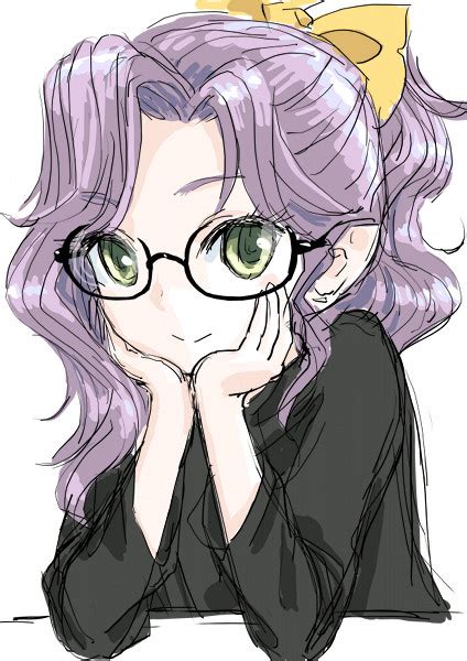 Safebooru 1girl Chrono Trigger Commentary Request Glasses Green Eyes Hair Ribbon If They Mated