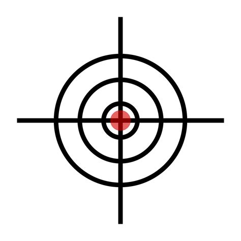 Red Target Icon Aiming Icon Vector 26729337 Vector Art At Vecteezy