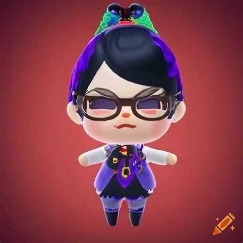 Bayonetta and animal crossing crossover on Craiyon