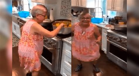 facebook abuela causa furor en las redes bailando reggaetón y merengue mientras cocina viral