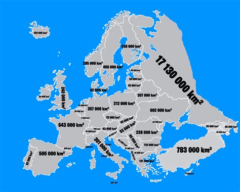 Map Of European Countries Sized According To Their National Gdp Europe