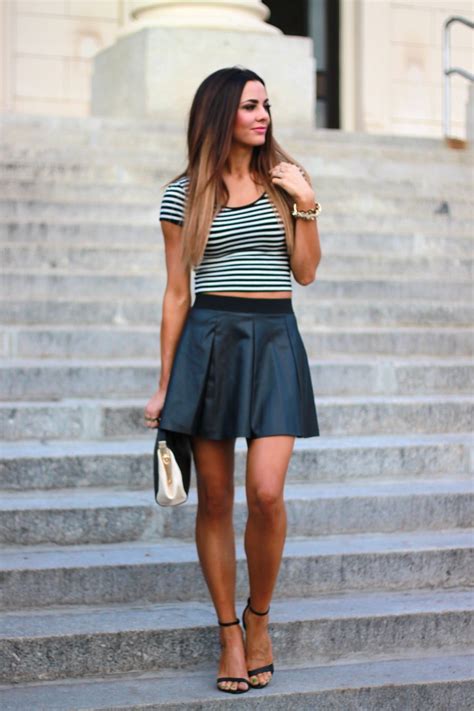 Leather Skirt Ropa De Moda Moda Outfits